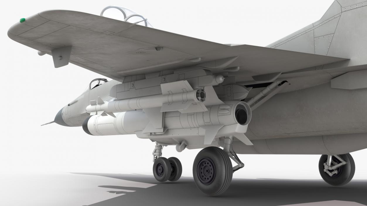 3D MiG 29 Tandem Aircraft with Armament