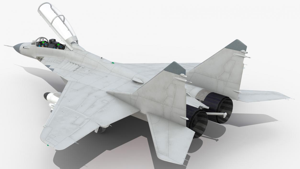 3D MiG 29 Tandem Aircraft with Armament