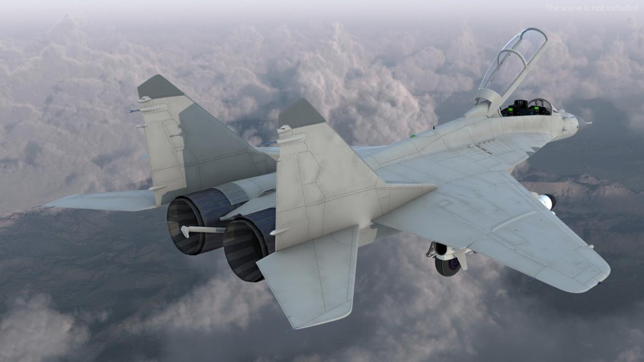 3D MiG 29 Tandem Aircraft with Armament