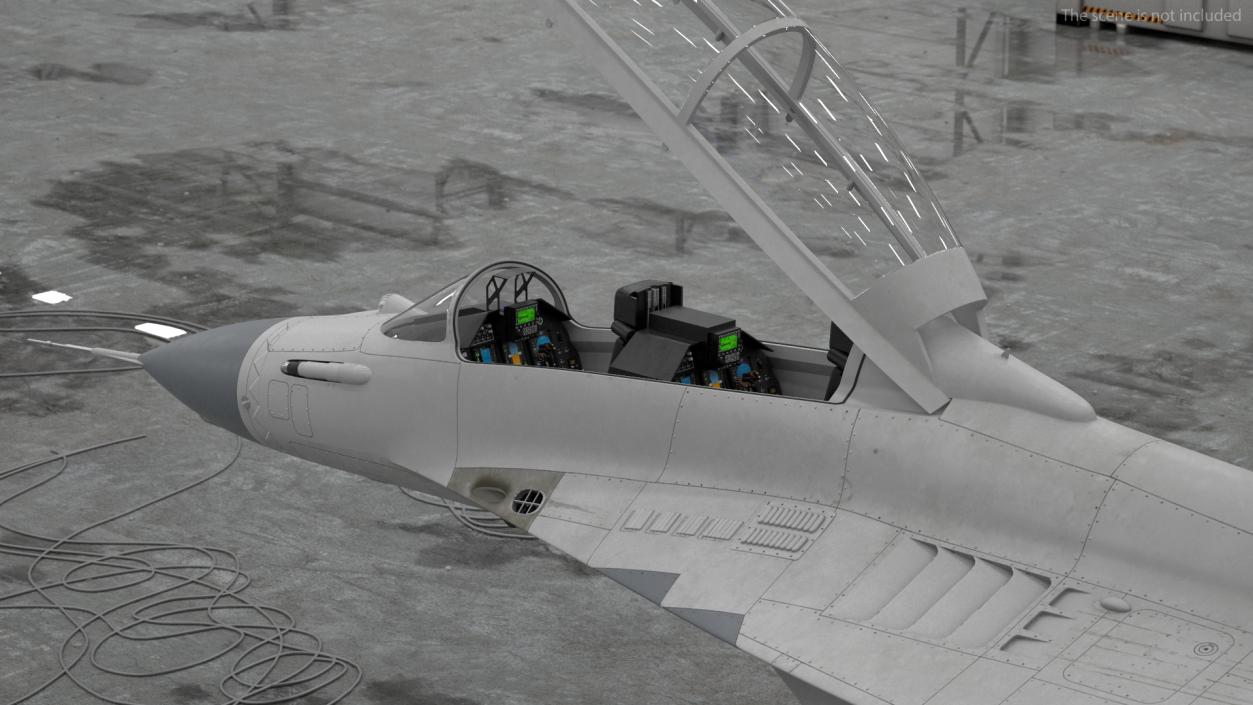 3D MiG 29 Tandem Aircraft with Armament