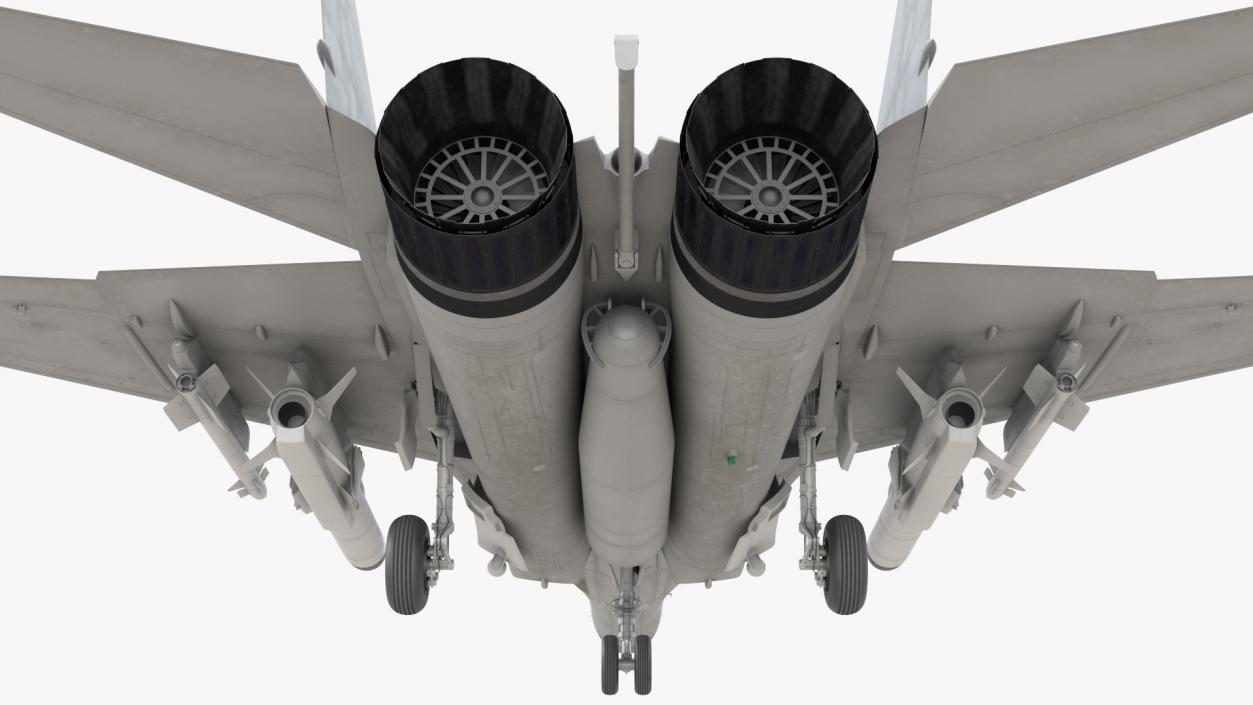 3D MiG 29 Tandem Aircraft with Armament