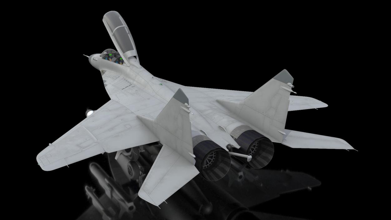 3D MiG 29 Tandem Aircraft with Armament