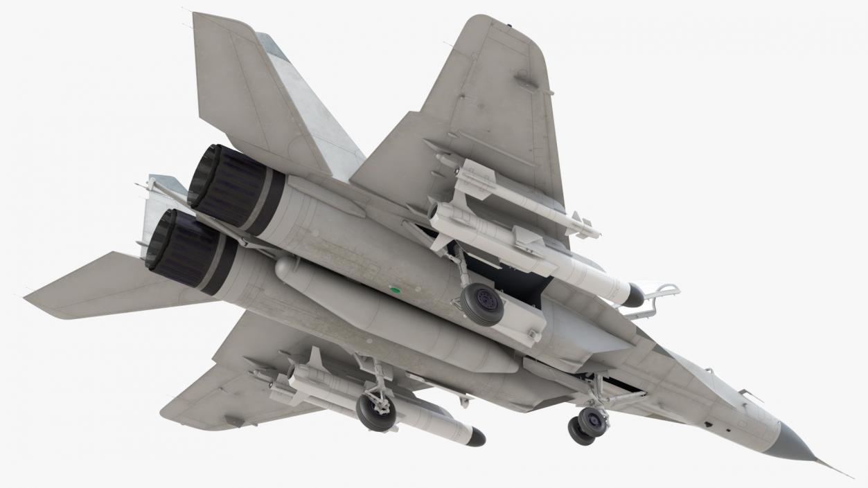 3D MiG 29 Tandem Aircraft with Armament