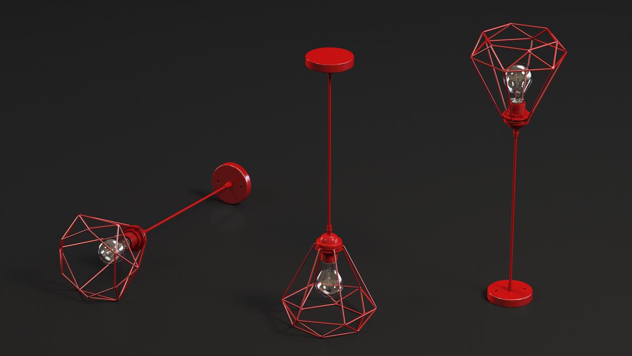 3D model Modern Lamps Collection 4