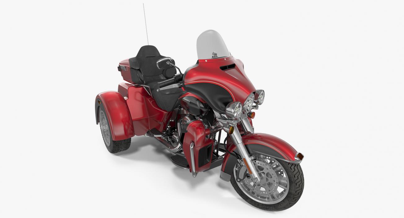 Harley Davidson Tri Glide 2016 Rigged 3D