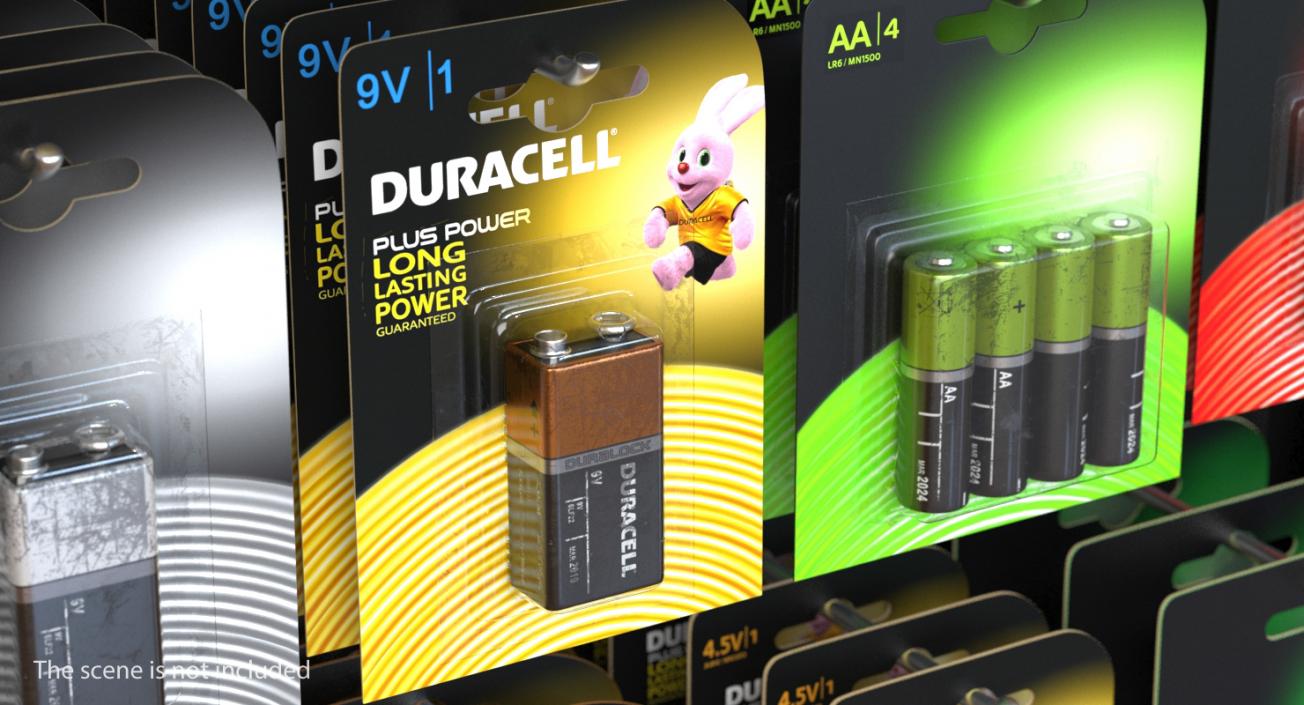 3D Nine-Volt Duracell Battery