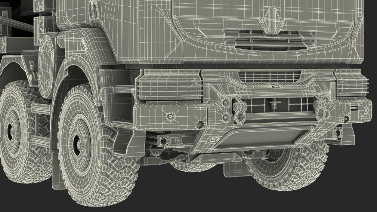 3D Mobile Medium Range Air Defense Missile System Rigged model