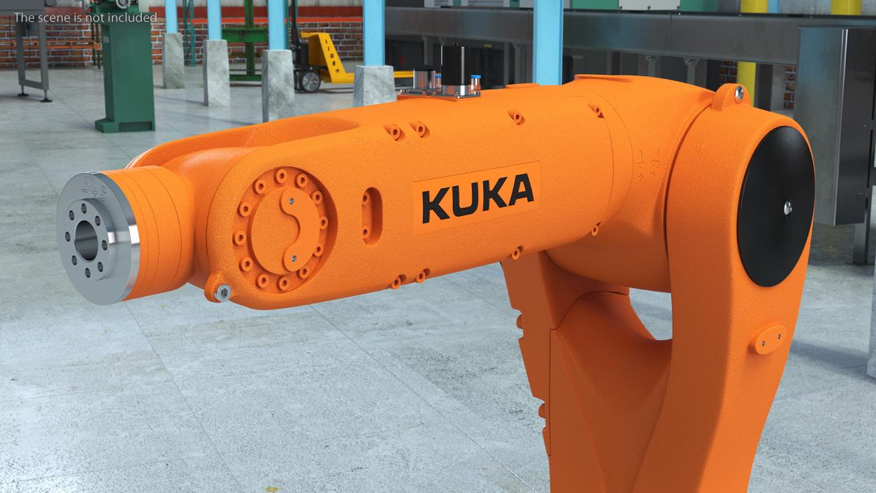 Compact Robot Arm Kuka KR 6 R900 Rigged 3D model