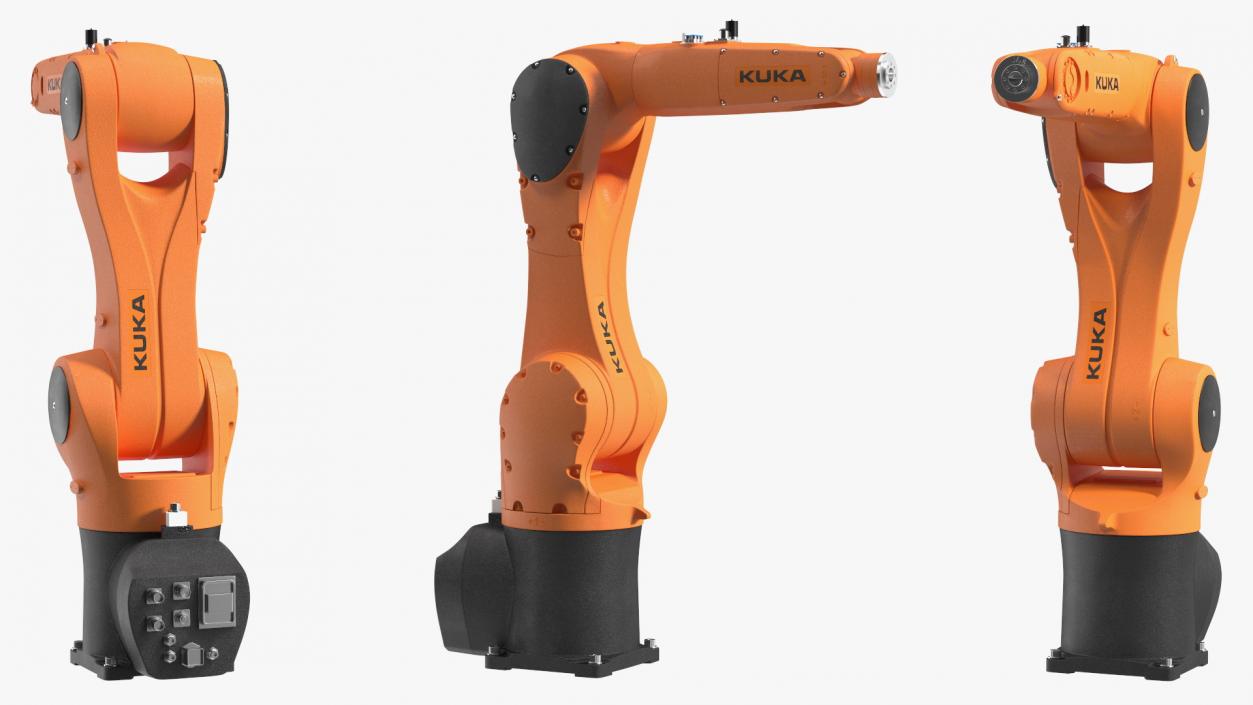 Compact Robot Arm Kuka KR 6 R900 Rigged 3D model