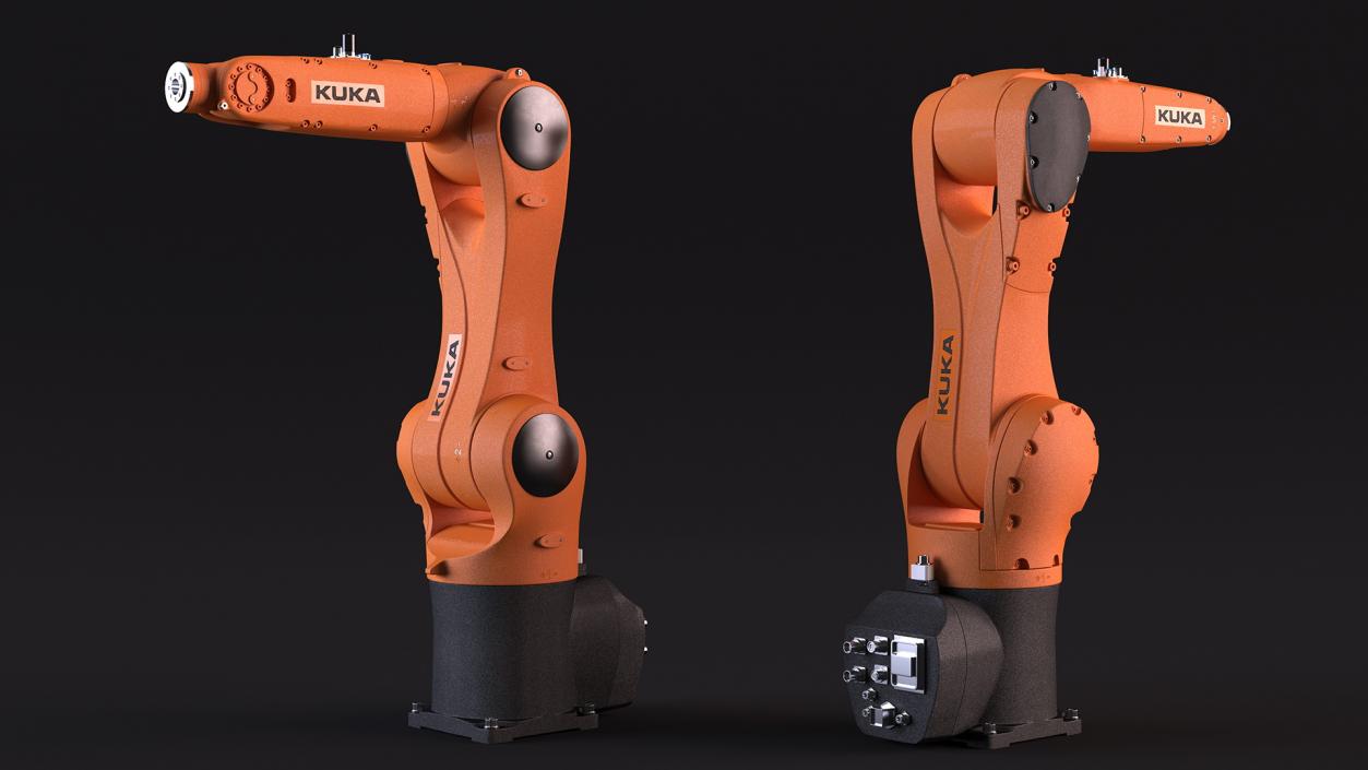 Compact Robot Arm Kuka KR 6 R900 Rigged 3D model