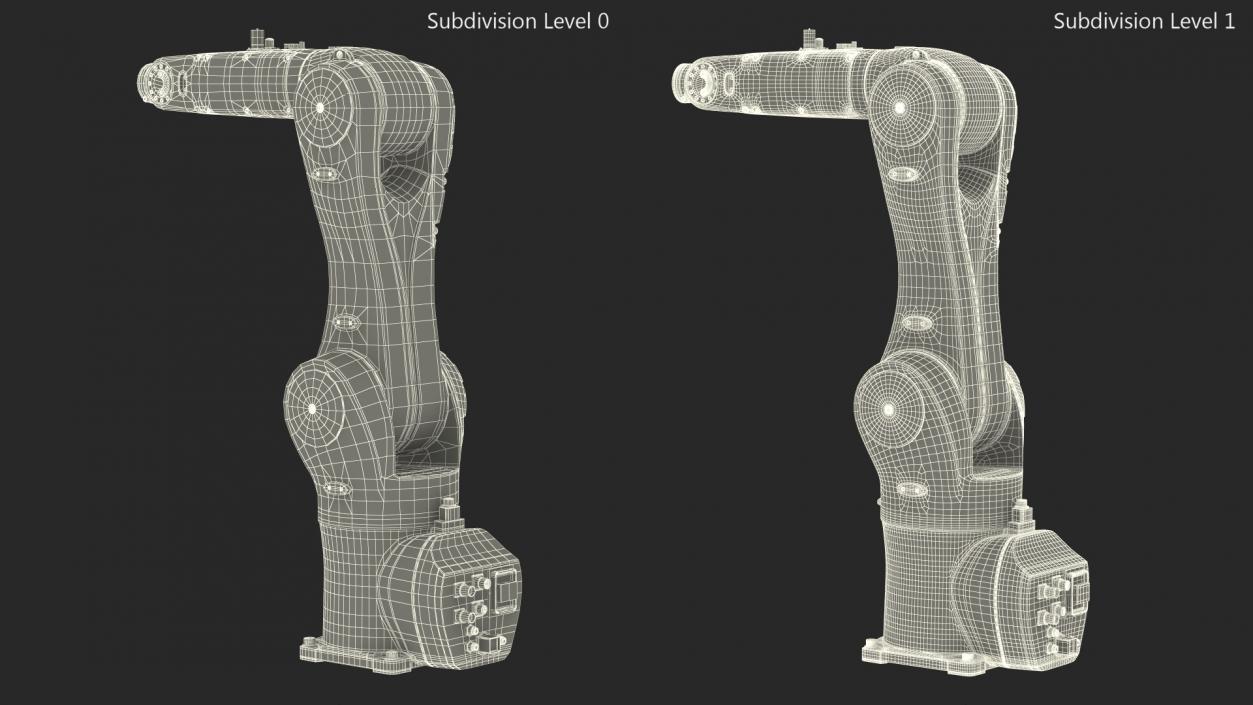 Compact Robot Arm Kuka KR 6 R900 Rigged 3D model