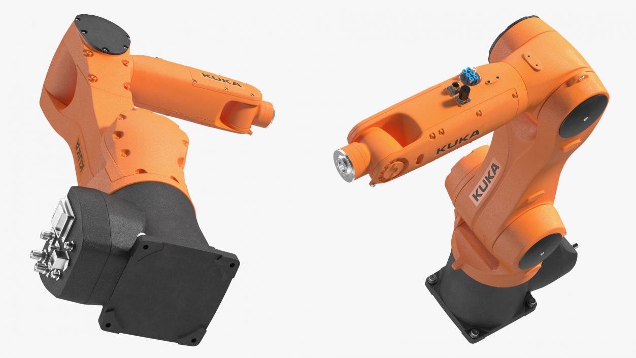 Compact Robot Arm Kuka KR 6 R900 Rigged 3D model