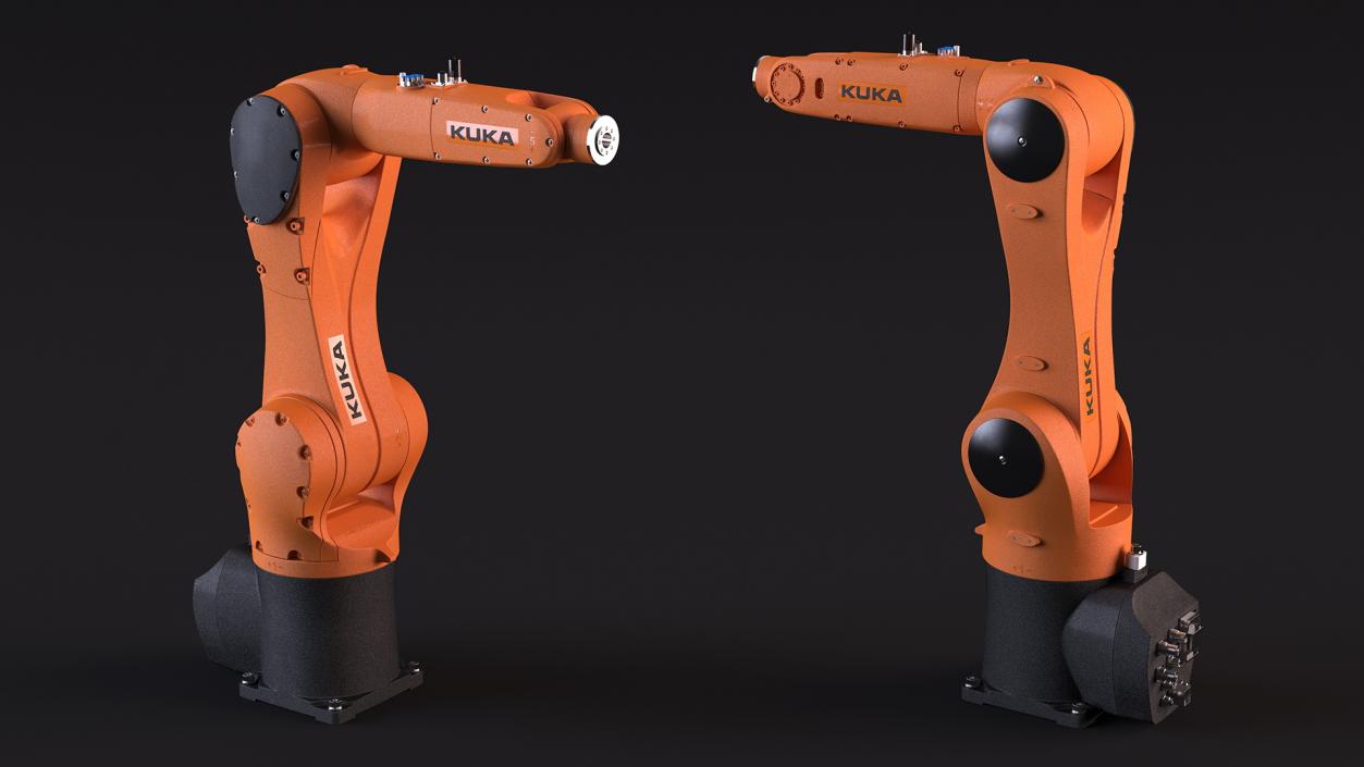 Compact Robot Arm Kuka KR 6 R900 Rigged 3D model