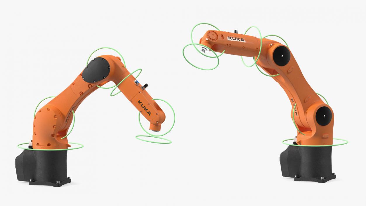 Compact Robot Arm Kuka KR 6 R900 Rigged 3D model