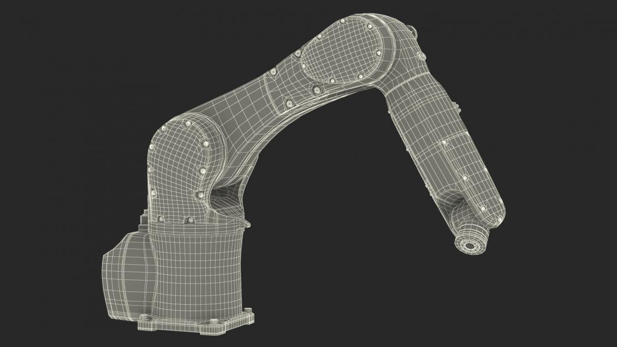 Compact Robot Arm Kuka KR 6 R900 Rigged 3D model