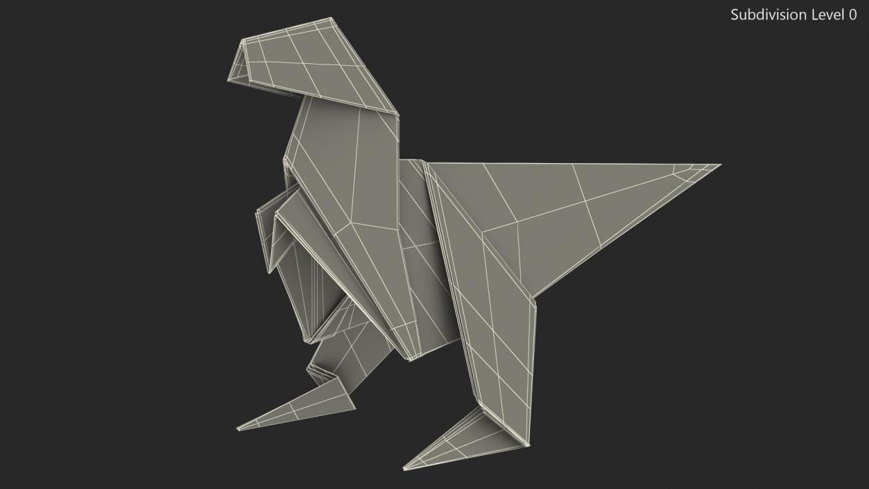 Paper Dinosaur Origami 3D