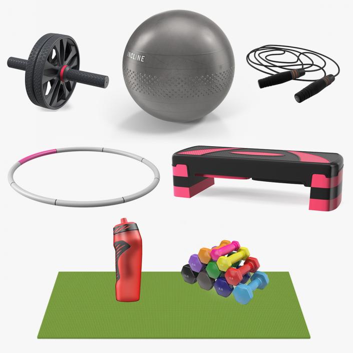 3D model Fitness Equipment Collection 4