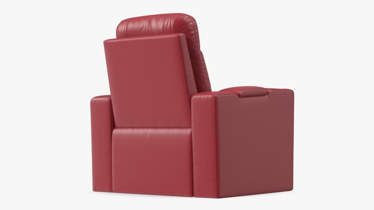 3D Valencia Home Theater Seating Red model