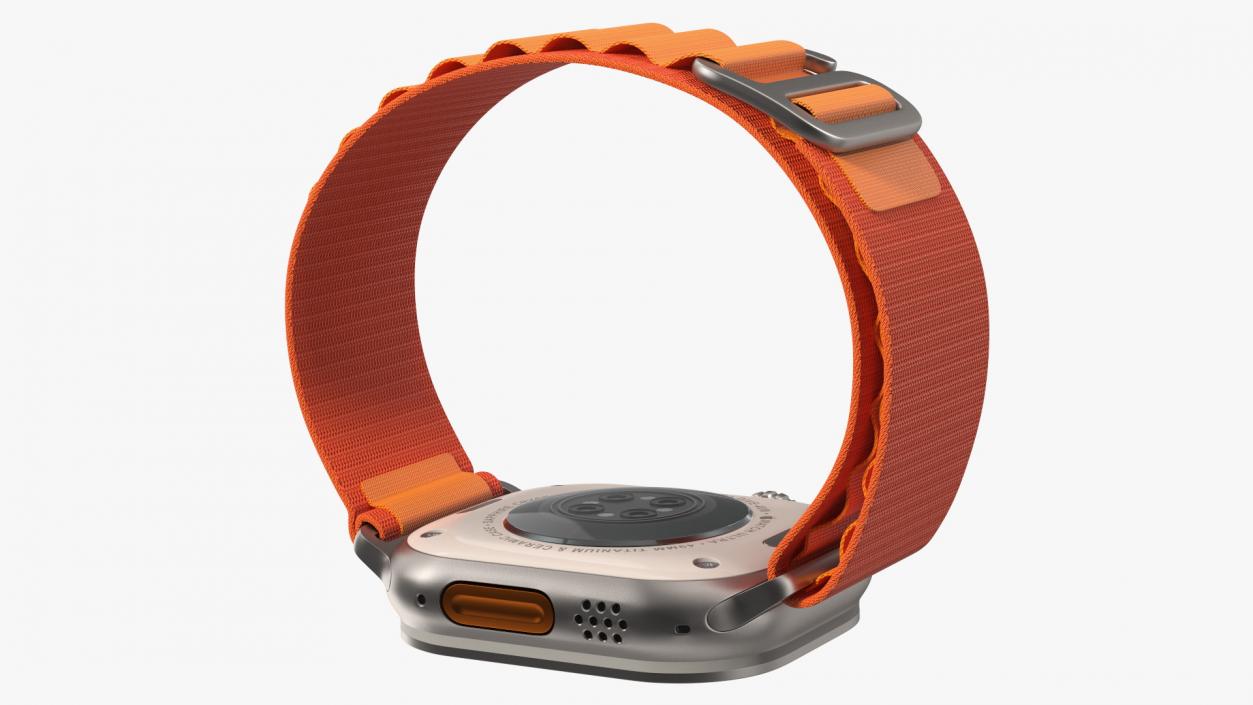 3D Apple Watch Ultra Alpine Loop Orange