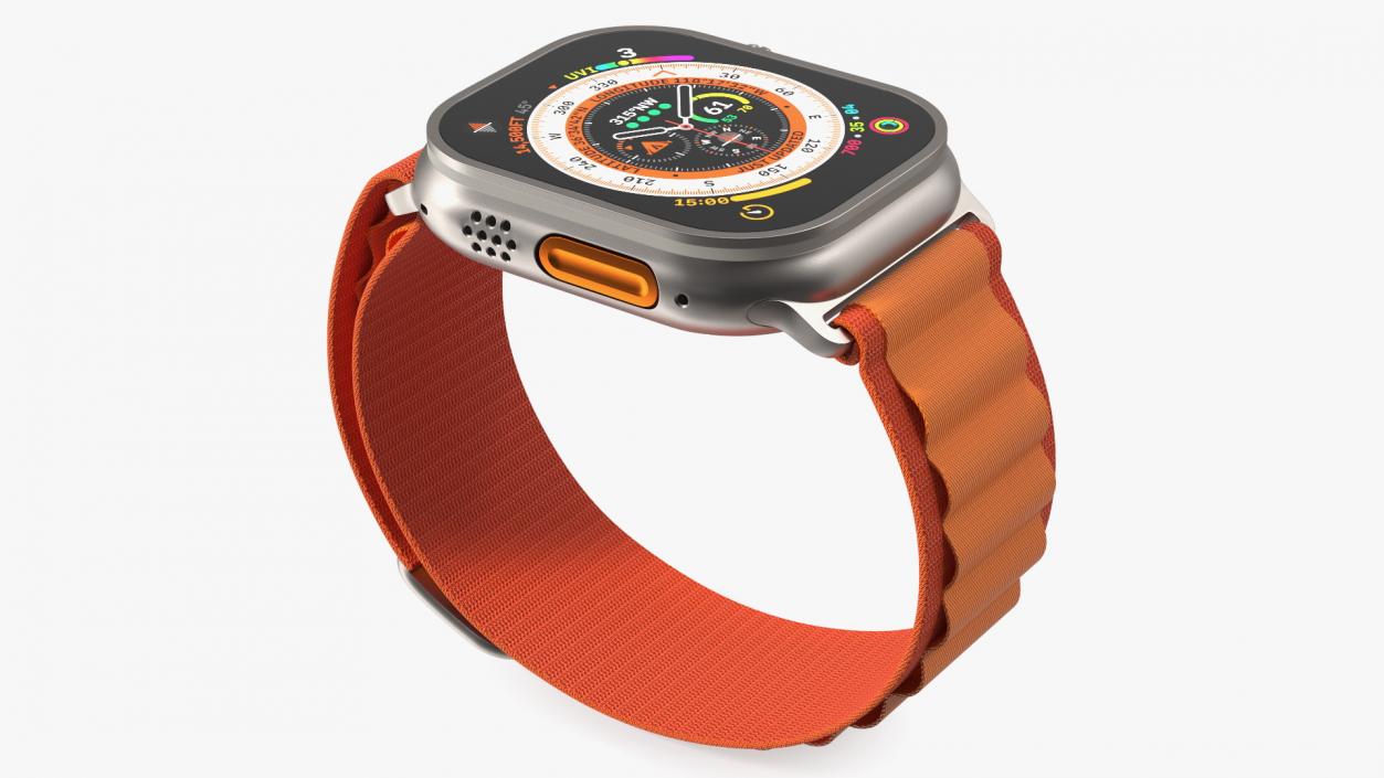 3D Apple Watch Ultra Alpine Loop Orange