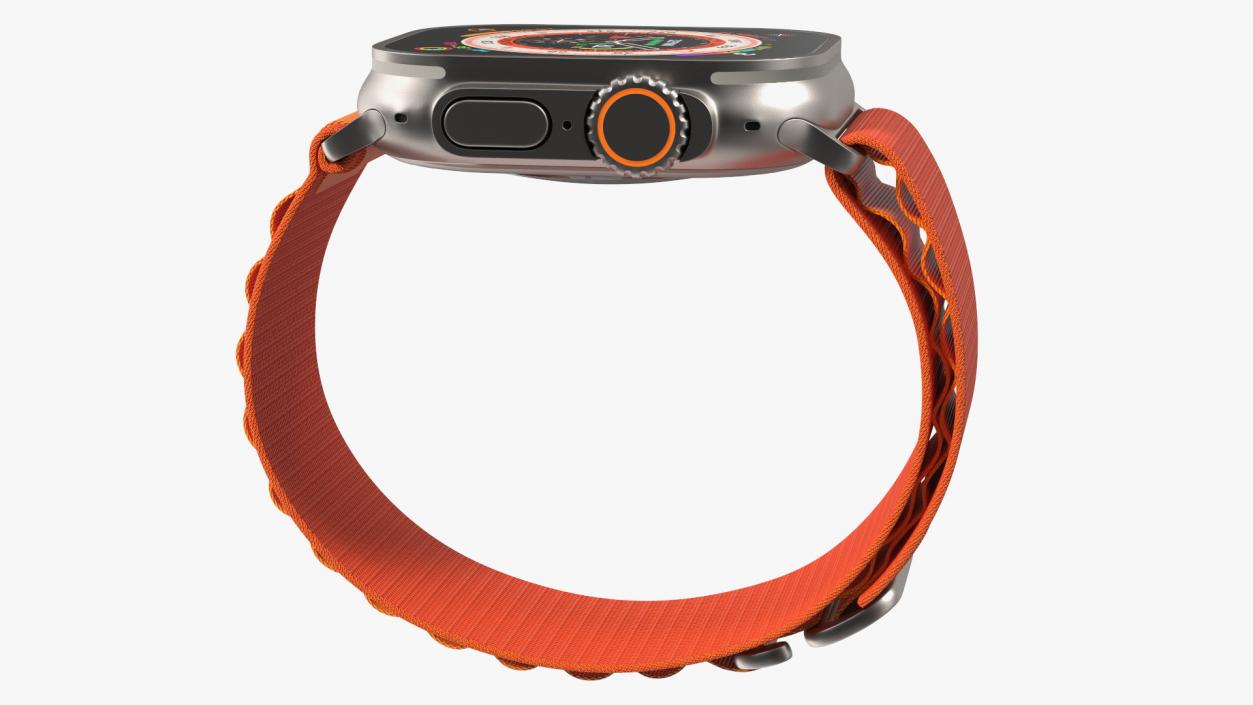 3D Apple Watch Ultra Alpine Loop Orange