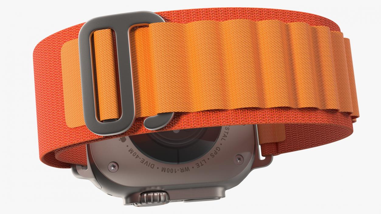 3D Apple Watch Ultra Alpine Loop Orange