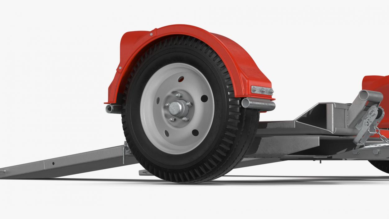 3D model Luxury SUV with Axle Tow Dolly