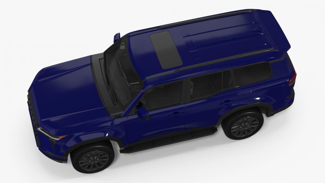 3D model Luxury SUV with Axle Tow Dolly