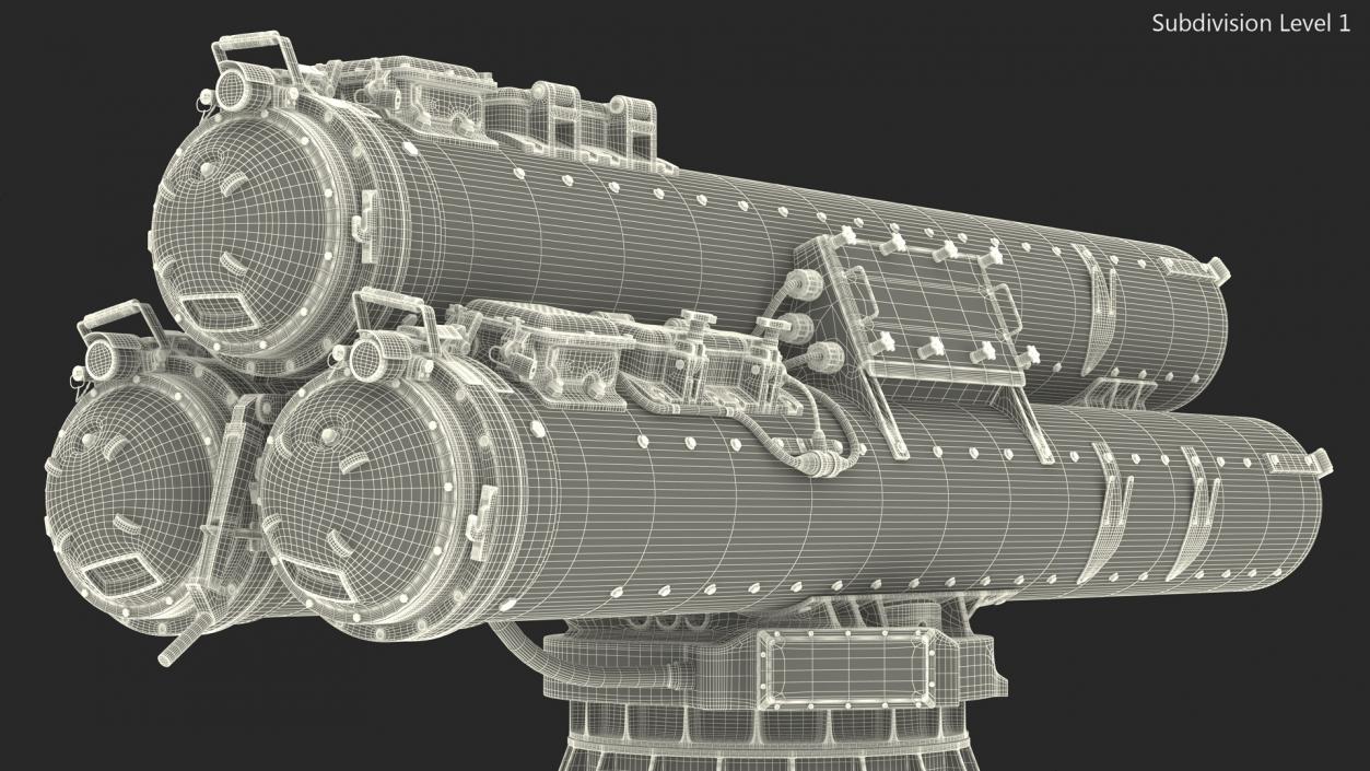 3D Mark 32 Surface Vessel Torpedo Tubes Used