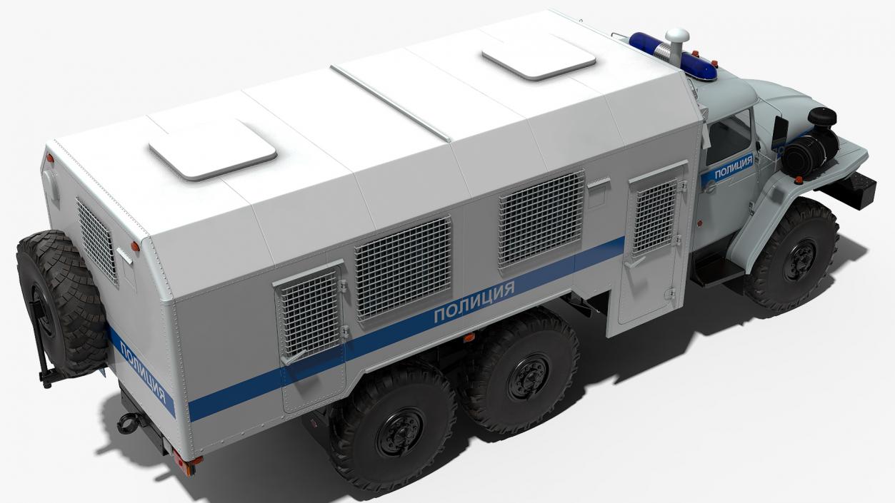 URAL 4320 Police Vehicle 3D model