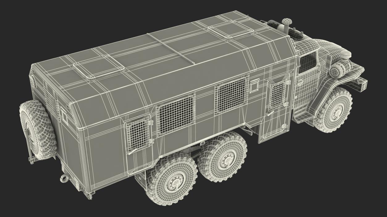 URAL 4320 Police Vehicle 3D model