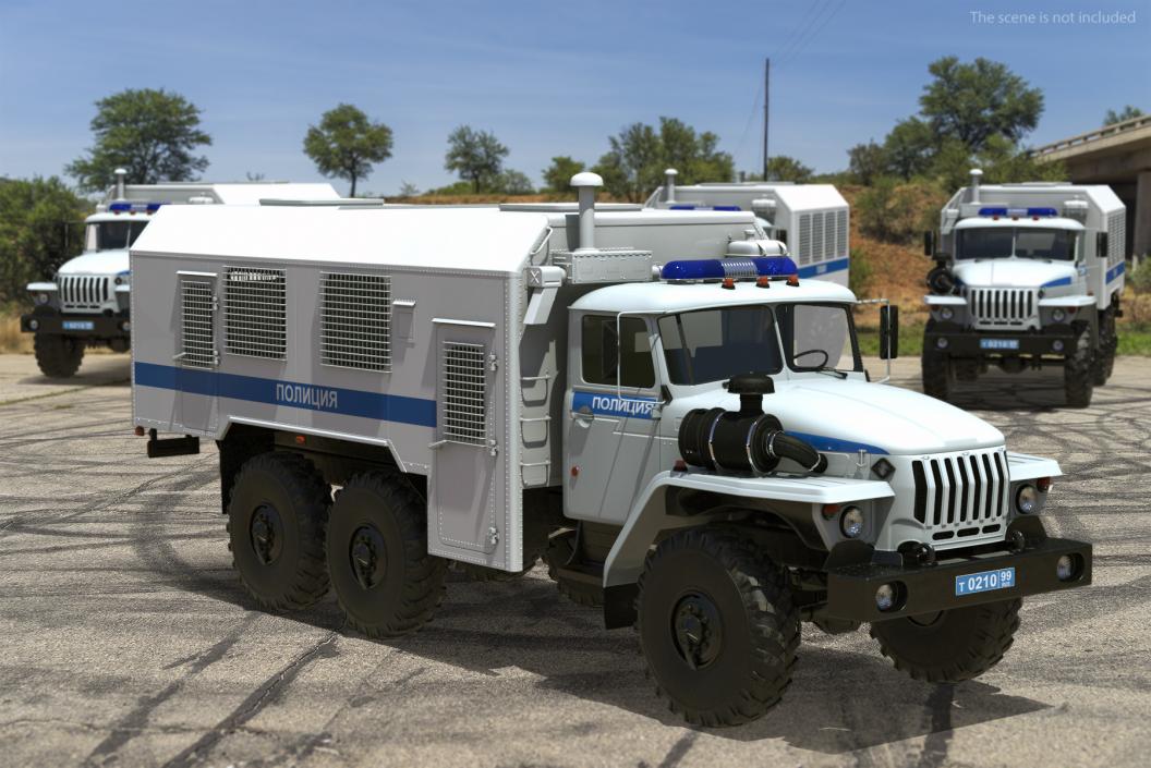 URAL 4320 Police Vehicle 3D model