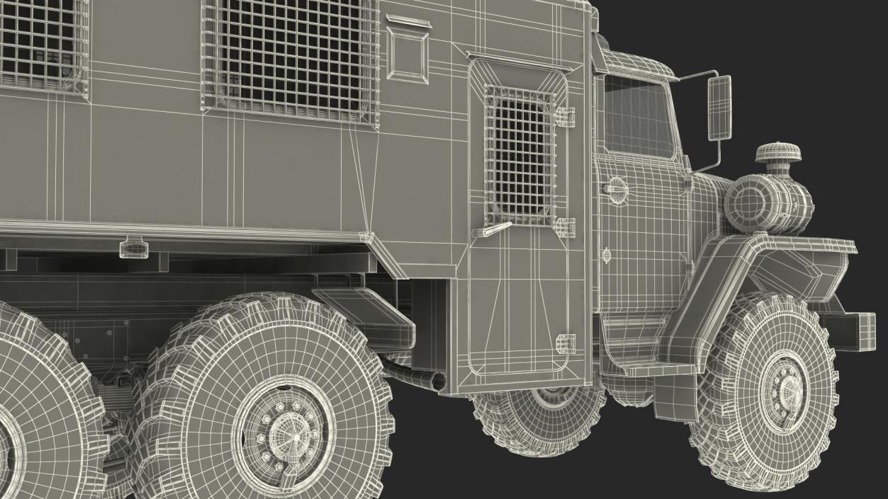 URAL 4320 Police Vehicle 3D model