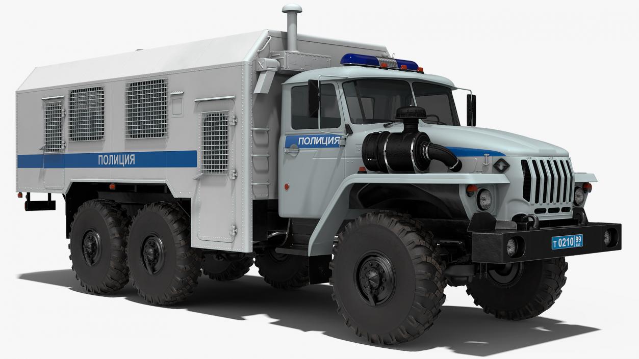 URAL 4320 Police Vehicle 3D model