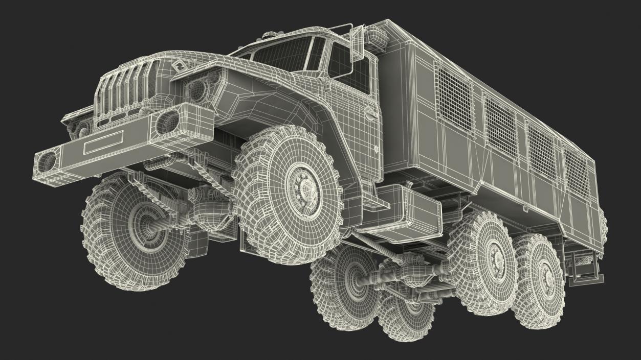 URAL 4320 Police Vehicle 3D model