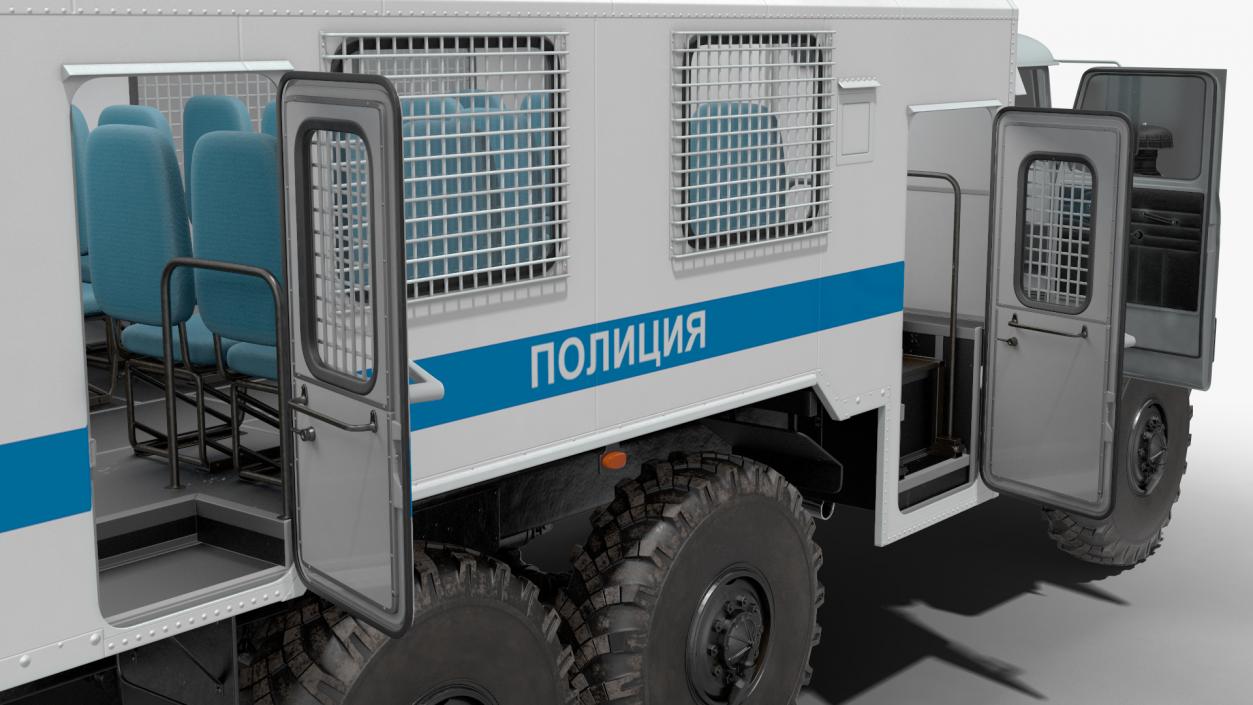 URAL 4320 Police Vehicle 3D model