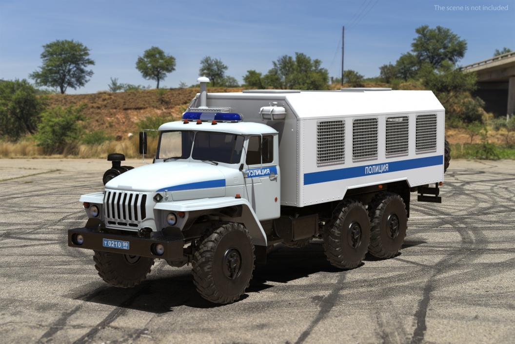 URAL 4320 Police Vehicle 3D model