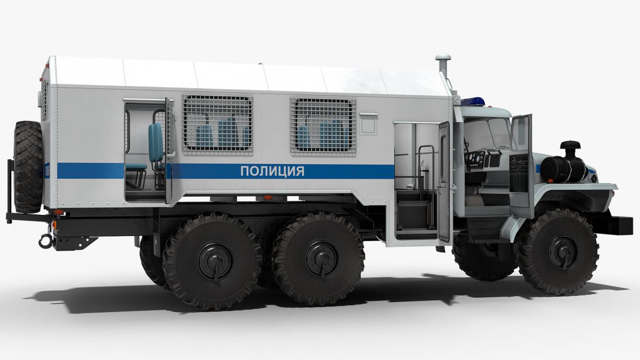 URAL 4320 Police Vehicle 3D model