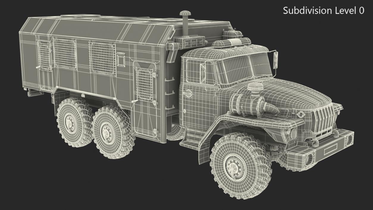 URAL 4320 Police Vehicle 3D model