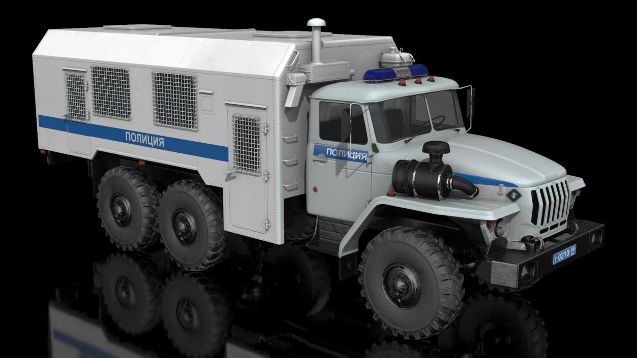 URAL 4320 Police Vehicle 3D model