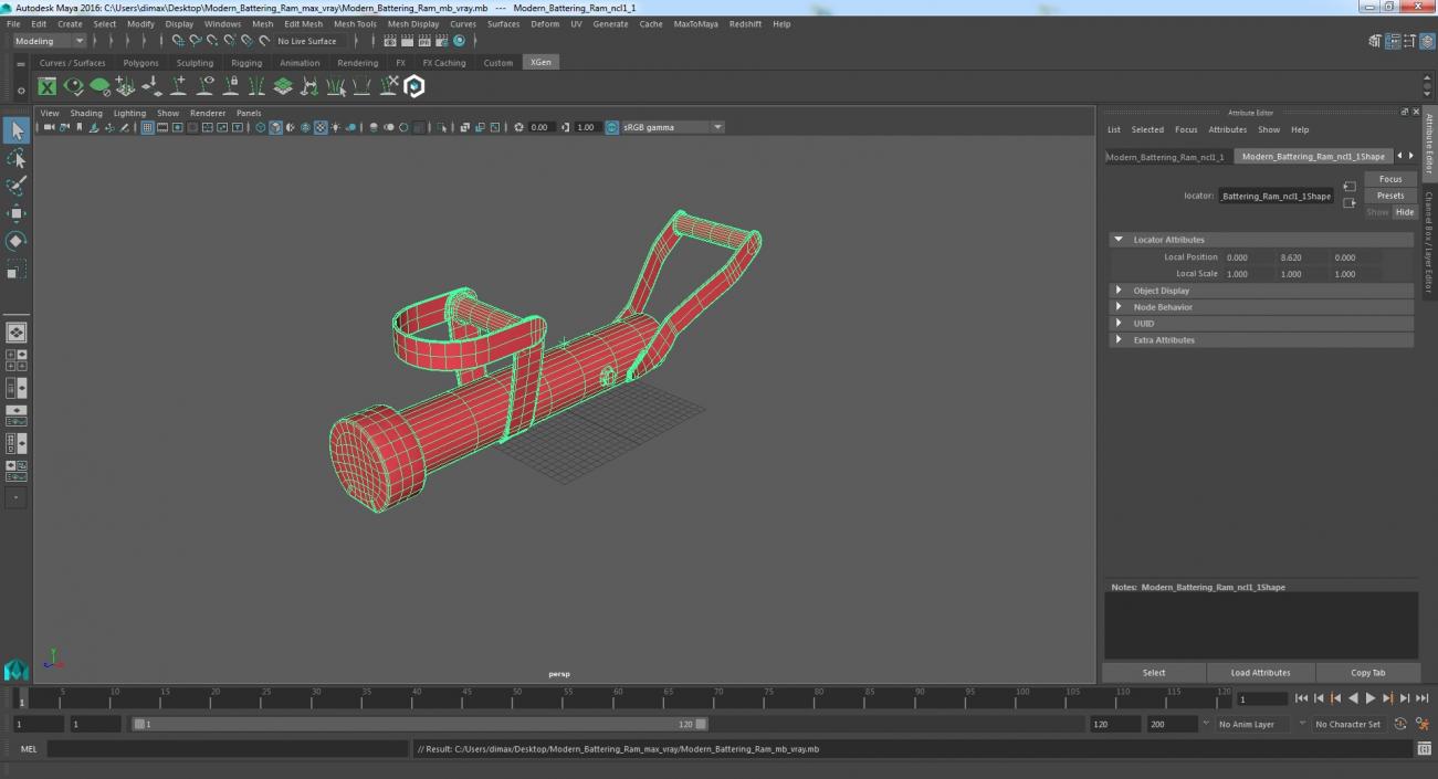 3D model Modern Battering Ram