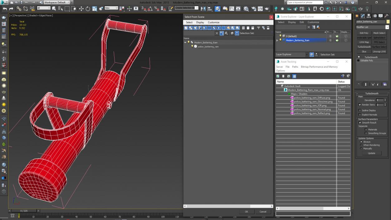 3D model Modern Battering Ram