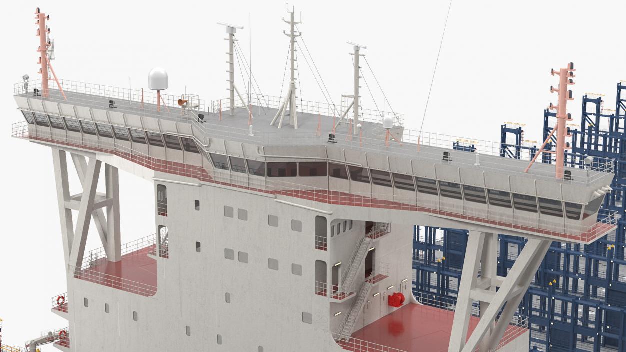 3D model Container Ship Empty