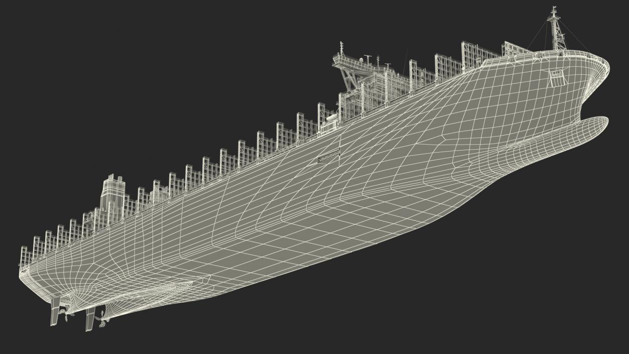 3D model Container Ship Empty