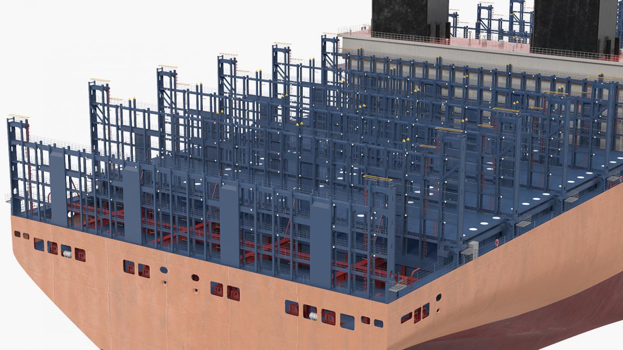 3D model Container Ship Empty