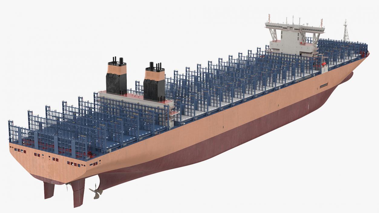 3D model Container Ship Empty