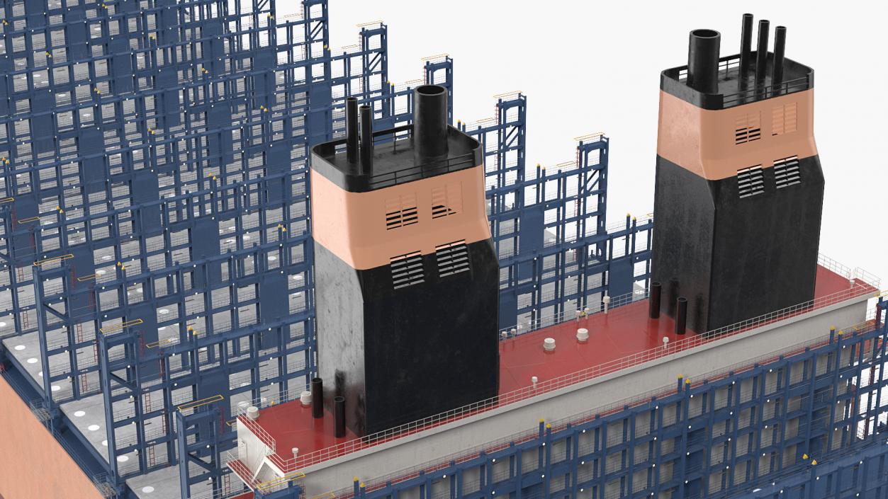 3D model Container Ship Empty