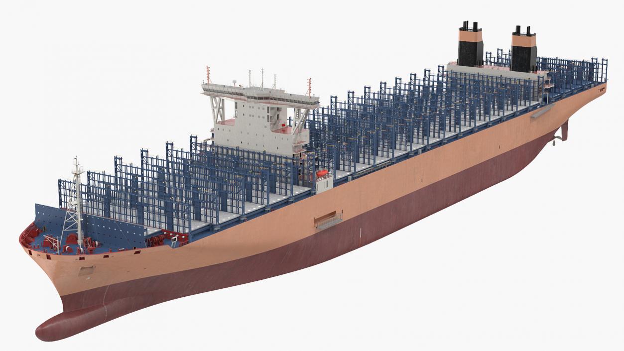 3D model Container Ship Empty