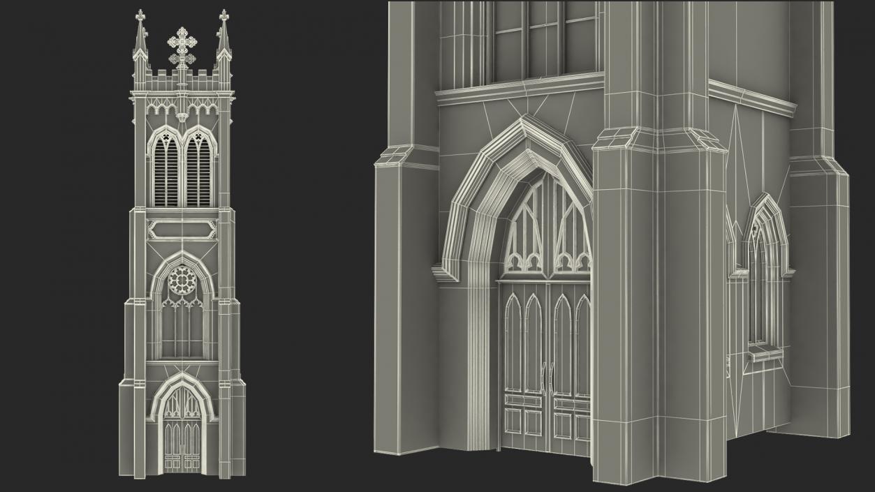 3D model Old Brick Tower