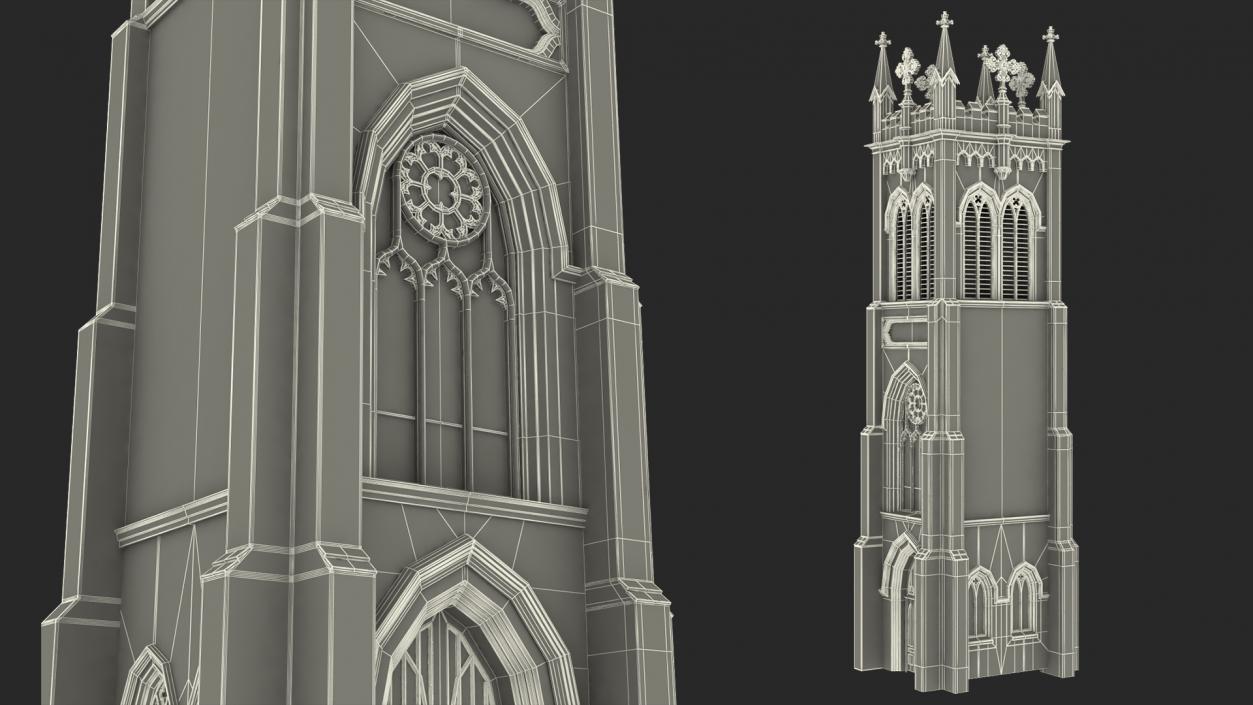 3D model Old Brick Tower